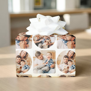 Modern Enkel Geometrisk Fyra Foto Mall Presentpapper