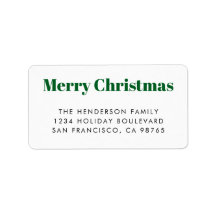 Modern enkel God jul, djärv