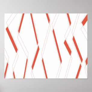 Modern, enkel grafik i stadsplanering poster