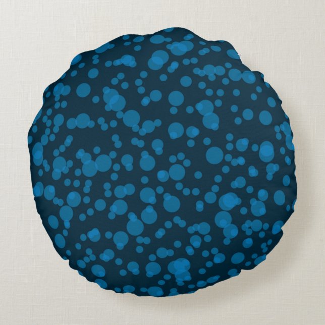 Modern, enkel grafisk konst i firande rund kudde (Baksidan)