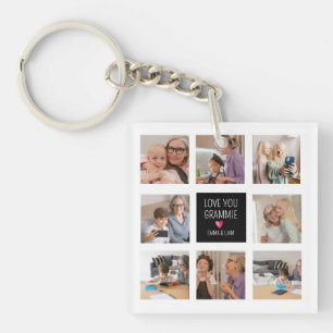 Modern enkel Grandma Heart 8 Photo Collage Anpassn