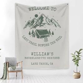 Modern Enkel Grön Camp Möhippa Fleecefilt