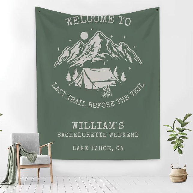 Modern Enkel Grön Camp Möhippa  Fleecefilt (Skapare uppladdad)