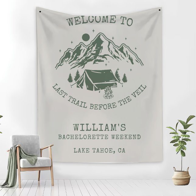 Modern Enkel Grön Camp Systerfest  Fleecefilt (Skapare uppladdad)