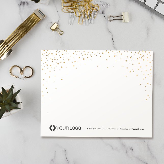Modern enkel guld glitter personlig Stationery Tack Kort (Modern simple gold glitter personalized Stationery Thank You Card)