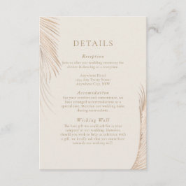 Modern enkel Handflatan Lövs-höljeskort Tilläggskort