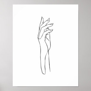 Modern enkel handledskonst Poster