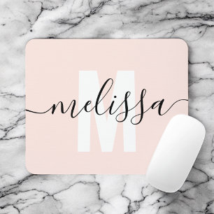 Modern enkel handskrift av Monogram Namn Musmatta
