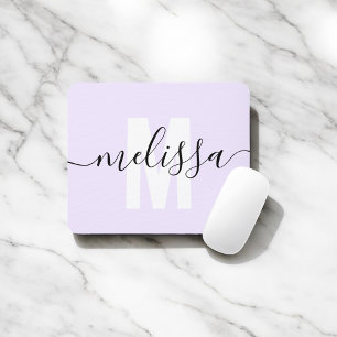 Modern enkel handskrift av Monogram Namn Musmatta