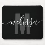 Modern enkel handskrift av Monogram Namn Musmatta<br><div class="desc">Modern monogram med handskrift namn.</div>