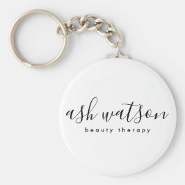 Modern, enkel handskriven kallgrafi med latinsk vi nyckelring