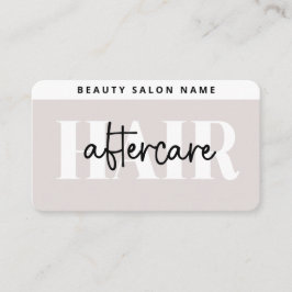 Modern enkel hårutvidgning efter skötsel av hårvår visitkort