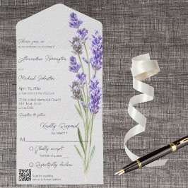 Modern enkel Heather Sprigs QR-kod