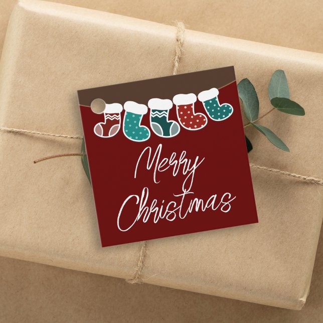 Modern enkel Helgdag för julklapp Gåvor Etiketter (Skapare uppladdad)