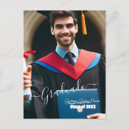 Modern enkel inbjudan för spanska fotoskriptgrad