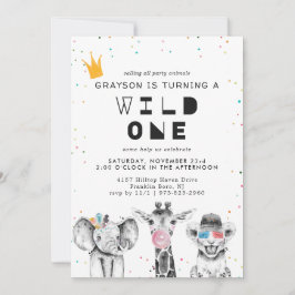 Modern enkel inbjudan till Party-djur