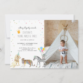 Modern enkel inbjudan till Party-djur