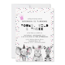 Modern enkel inbjudan till Party-djur