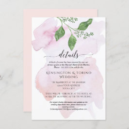 Modern enkel information Eucalyptus Foliage Bröllo Inbjudningar