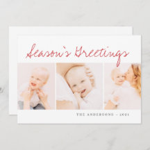 Modern enkel julfotnot Hälsning 3 foto