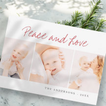 Modern enkel julfotnot Hälsning 3 foto