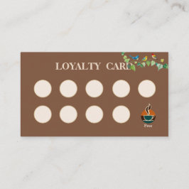 Modern enkel kaffebarkort visitkort