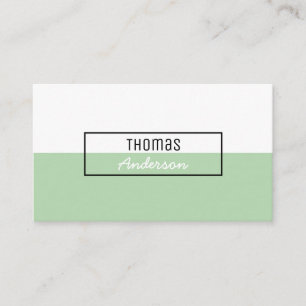 Modern enkel klar yrkesmässig Minimalist Visitkort