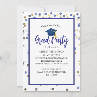 Modern enkel klass av 2025 års inbjudan till Grad-