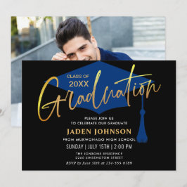 Modern enkel klass för 2024 års PHOTO-Studentfest Inbjudningar