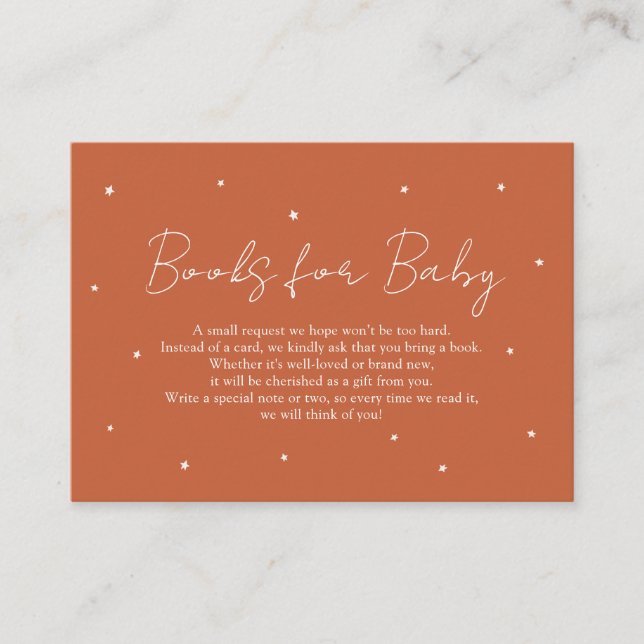 Modern enkel könsneutral Bokar för Baby Tilläggskort (Framsida)