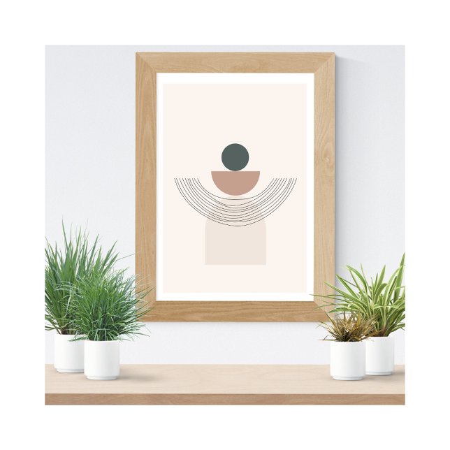 Modern enkel konst i Jorden Tones Poster (Skapare uppladdad)