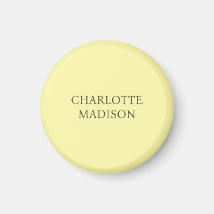 Modern Enkel Kräm Trendig Minimalistisk Enkel Namn Magnet