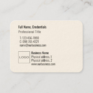 Modern enkel, lätt och lätt Logotyp för profession Visitkort