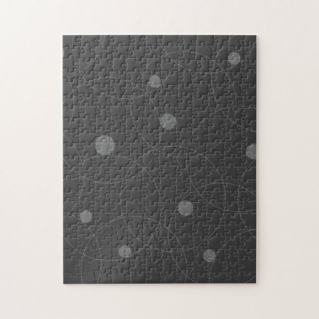 Modern, enkel, lekfull, roligt mönster i cirklar pussel (Vertikal)