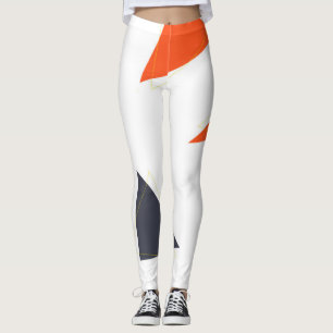Modern, enkel, lekfull triangelgeometrisk mönster leggings