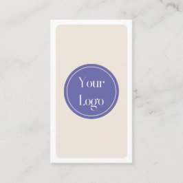 Modern enkel Lila Cream Minimalist Visitkort