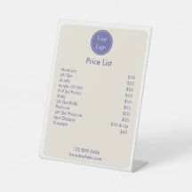 Modern enkel Lila Cream - minimalistisk Pris lista