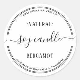 Modern Enkel Ljus Skönhet Spa Etikett