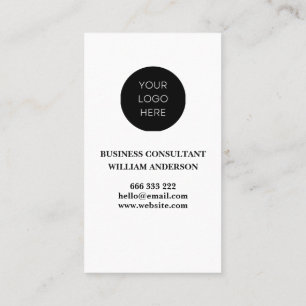 Modern enkel Logotyp med minimal Professionell - f Visitkort