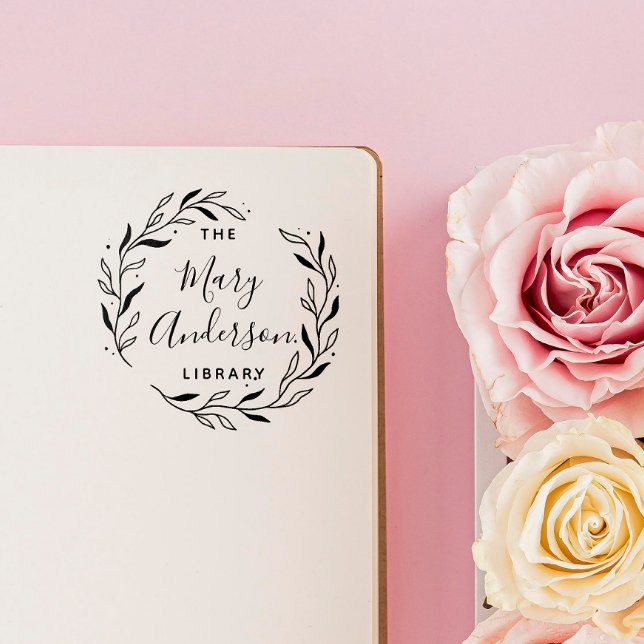 Modern enkel Löv från Bibliotek Självfärgande Stämpel (Skapare uppladdad)