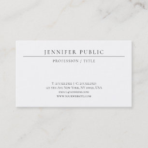 Modern Enkel Mall Elegant Lyx Papper Visitkort