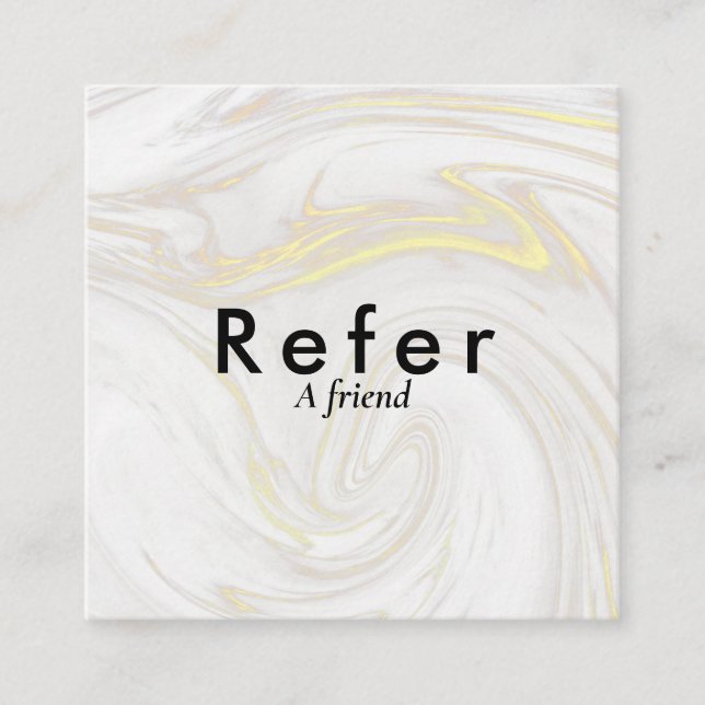 Modern Enkel Marmor Affär Rabattkort (Framsida)