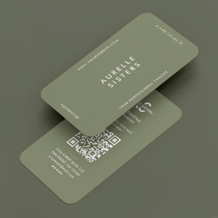 Modern enkel minimal Grönt av Professionell Visitkort