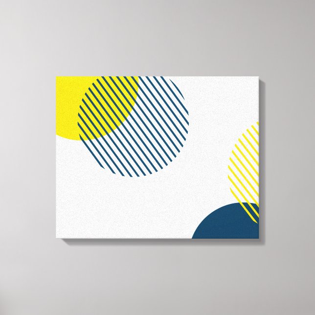 Modern, enkel, minimal, trendig abstrakt i städer canvastryck (Framsida)