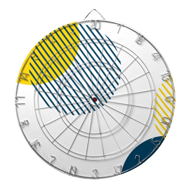 Modern, enkel, minimal, trendig abstrakt i städer darttavla (Framsidan)
