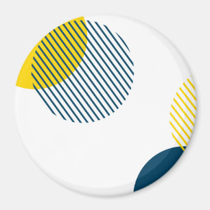 Modern, enkel, minimal, trendig abstrakt i städer magnet