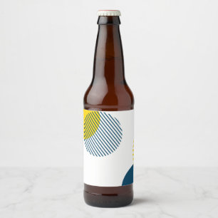 Modern, enkel, minimal, trendig abstrakt i städer ölflaska etikett