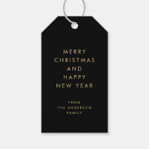 Modern Enkel Minimal Typografi Svart Jul
