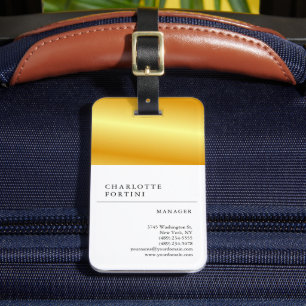 Modern enkel minimal Vita Guld Färg Bagagebricka