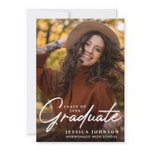 Modern enkel, minimalistisk 2-PHOTO-Studentfest